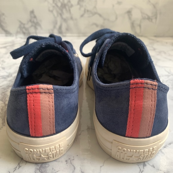 Converse Low Top Blue Suede Egret Sneakers CTAS OX 6 - Picture 4 of 12